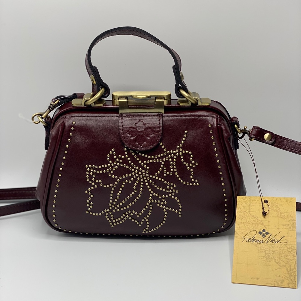 PATRICIA NASH ANTICA STUDDED SATCHEL